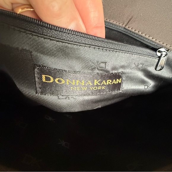 VTG Donna Karan Shoulder/Crossbody Bag~Brown - Picture 11 of 12